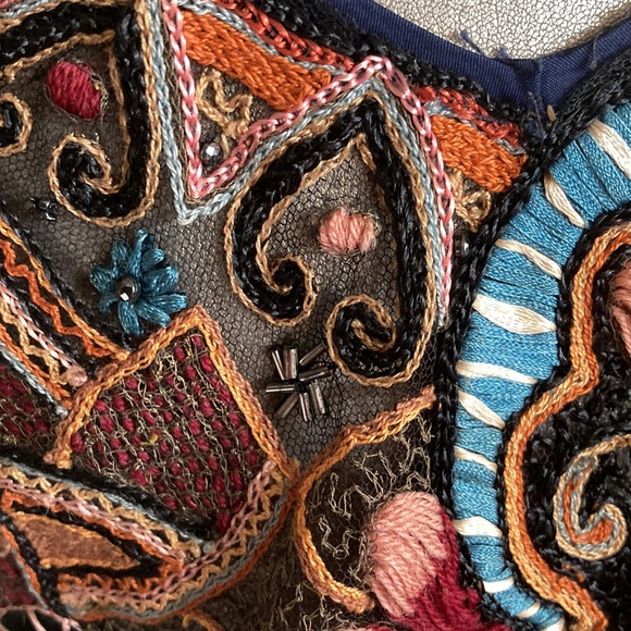 Vintage Antique handmade cropped bolero vest top - Picture 4 of 16